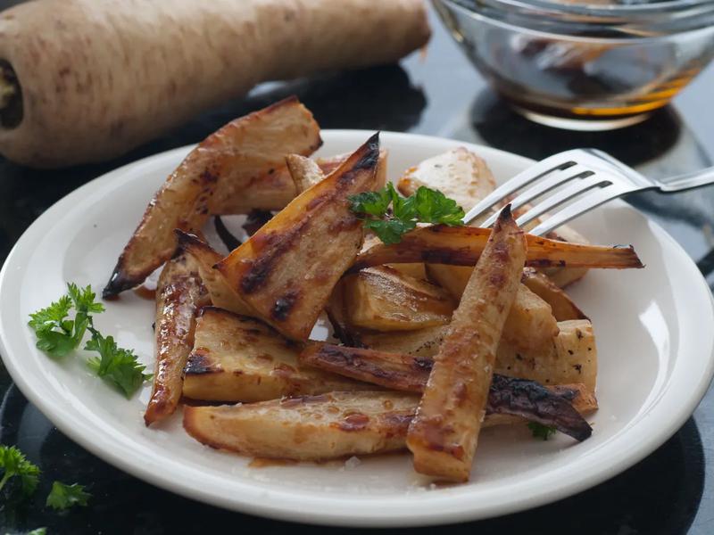 Honey Roasted Parsnips with Cinnamon