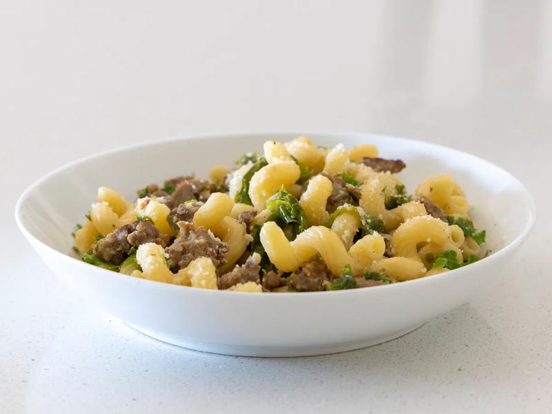 Spicy Italian Sausage and Kale Pasta