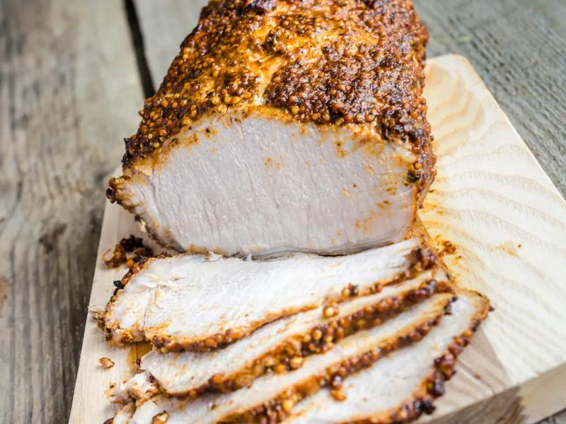 Honey Mustard Glazed Pork Tenderloin