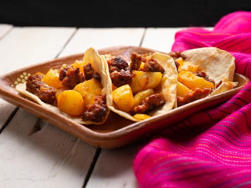 Chorizo and Potato Tacos