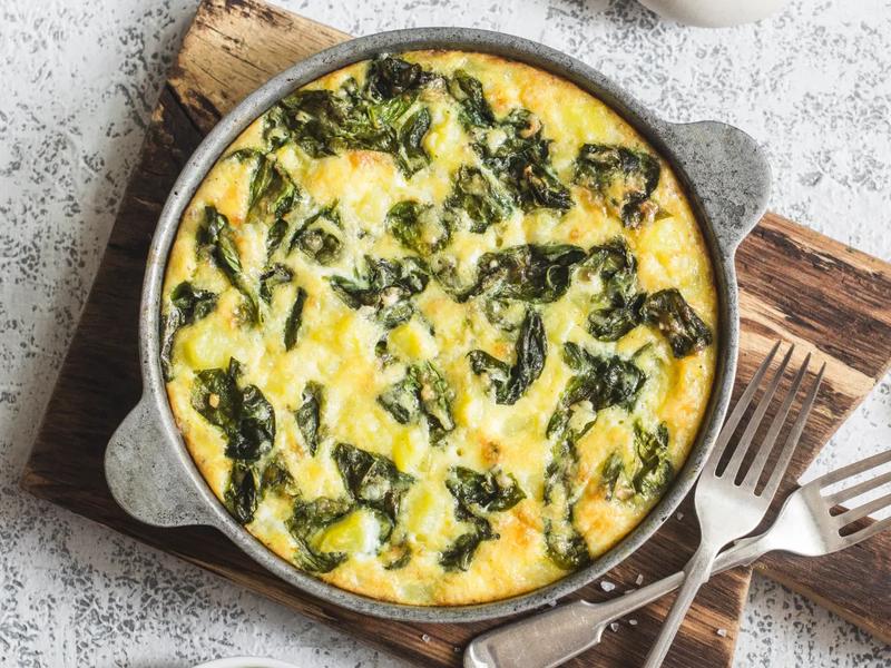 Spinach and Potato Frittata