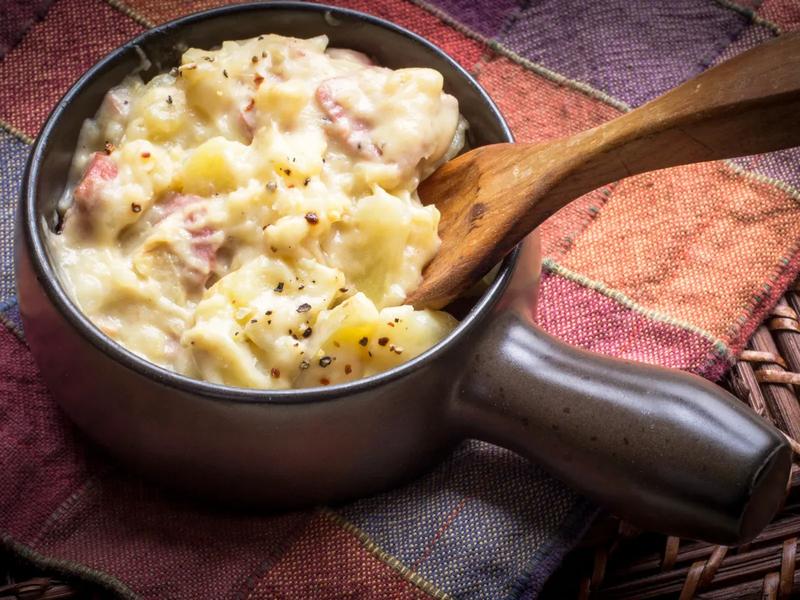 Creamy Ham and Potato Skillet