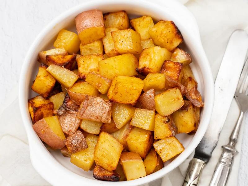 Spicy Sriracha Roasted Potatoes