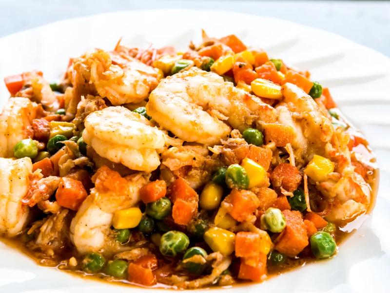 Honey Garlic Shrimp Stir-Fry