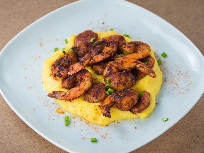 Shrimp and Cheddar Grits