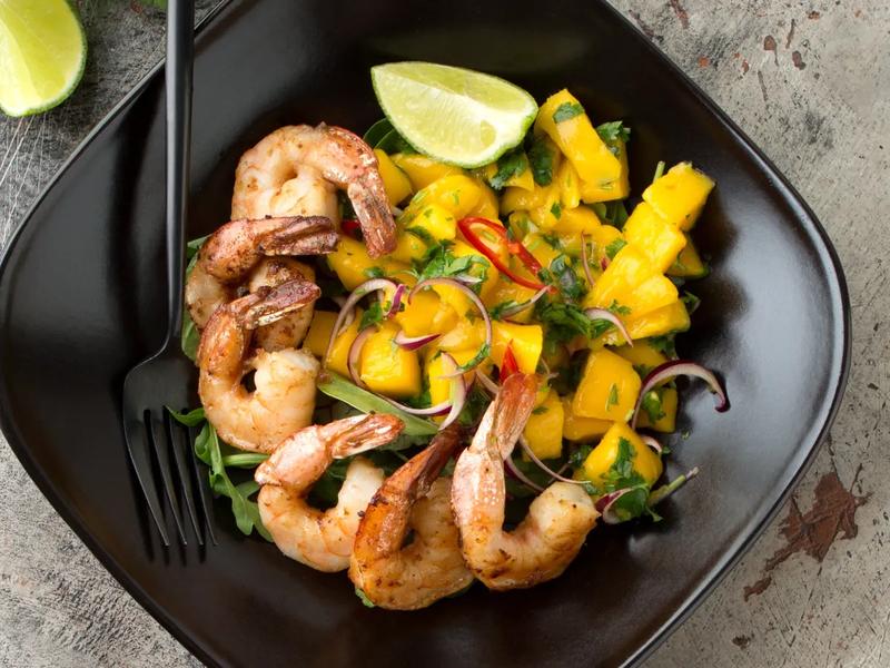 Shrimp with Mango Salsa