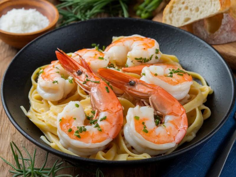 Garlic Butter Shrimp Pasta