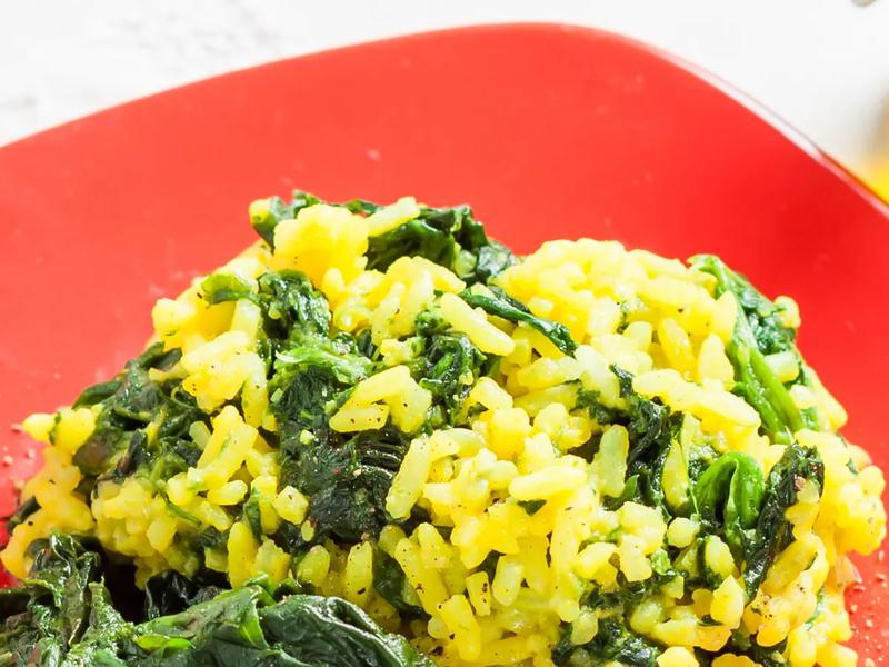 Turmeric Spinach Rice
