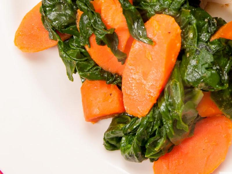 Sautéed Spinach and Carrots