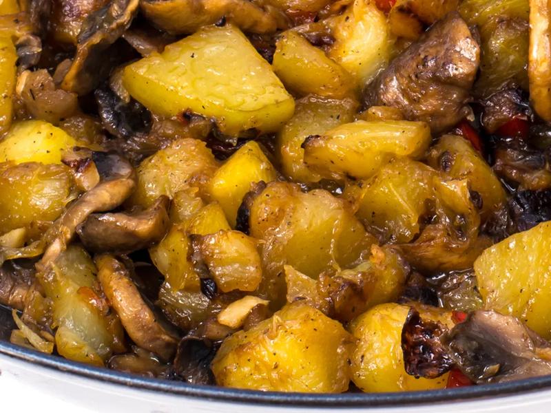 Summer Squash and Mushrooms with Balsamic