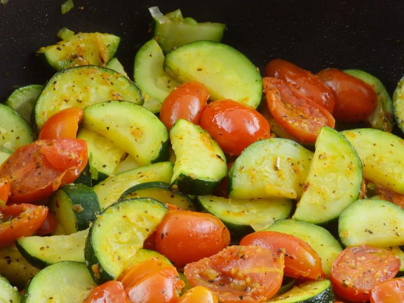 Sautéed Zucchini and Tomatoes