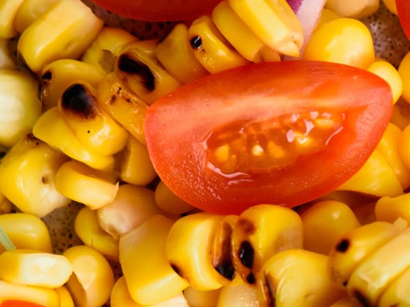 Grilled Corn and Tomato Salad