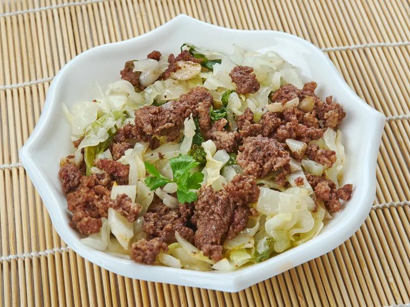 Ground Turkey and Cabbage Stir-Fry