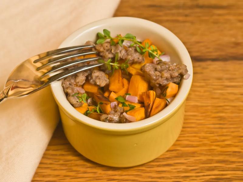 Turkey and Sweet Potato Skillet