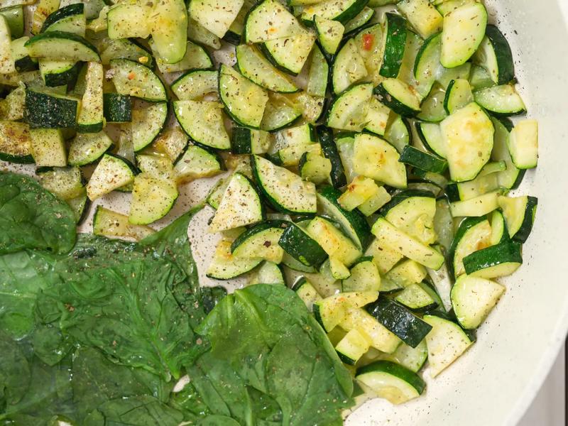 Sautéed Zucchini and Spinach