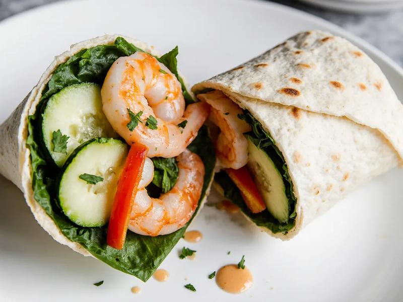Spicy Shrimp Wrap