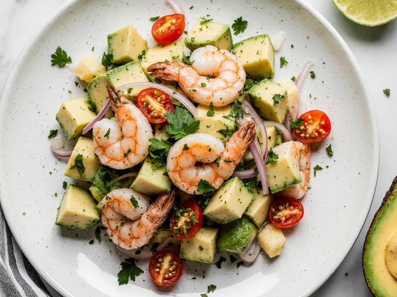 Zesty Lime Shrimp Avocado Salad