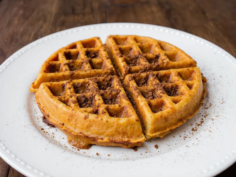 Pumpkin Pie Spiced Waffles