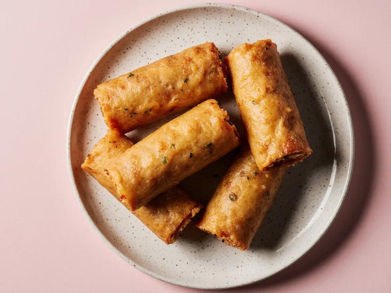 Deep-Fried Chicken and Corn Rolls