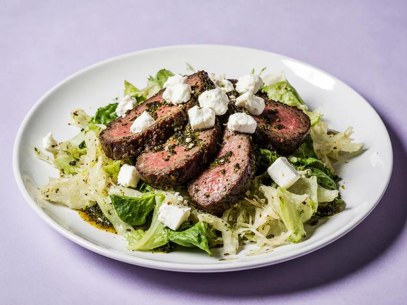 Flank Steak Salad with Chimichurri Dressing