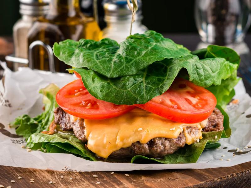 Lettuce Wrapped Cheeseburger