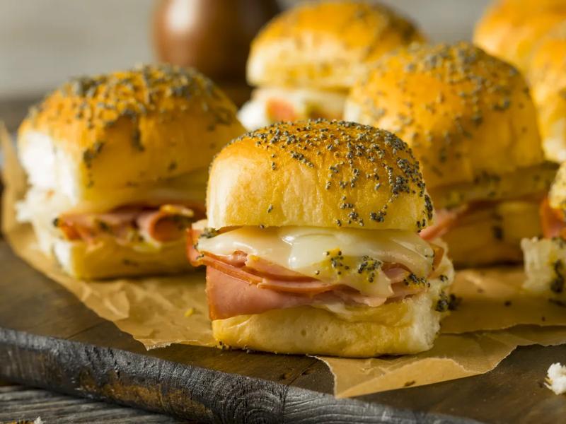 Baked Ham and Cheese Sliders