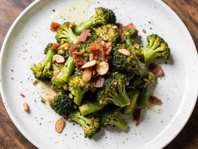 Warm Bacon Keto Broccoli Salad