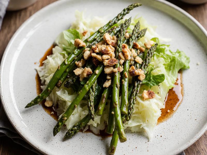 Asparagus Walnut Salad