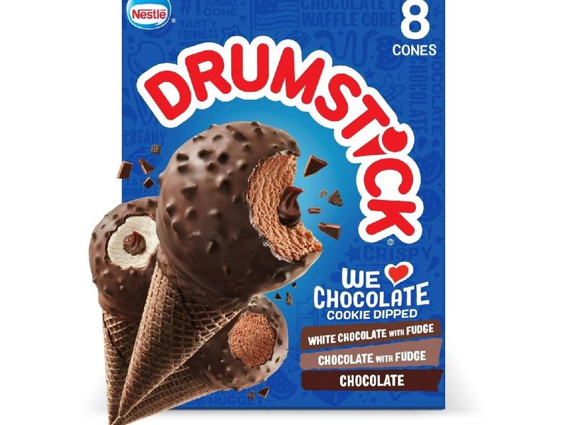 Nestle  We Love Chocolate Cookie Dipped Frozen Dairy Dessert Cones 8 ct Box