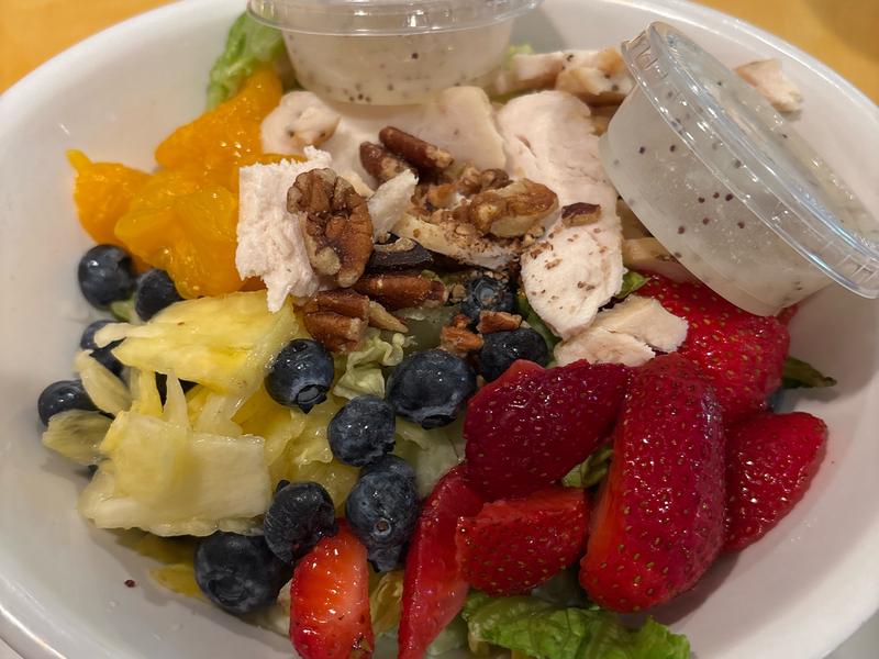 Strawberry Poppyseed & Chicken Salad, with Dressing