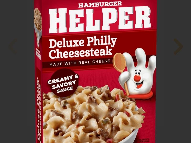 Hamburger Helper Classic Philly Cheesesteak, prepared as directed