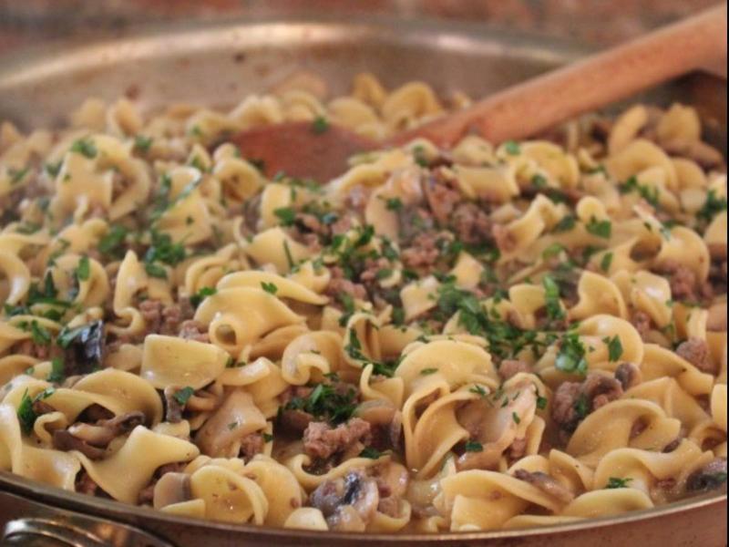 Skillet Beef Stroganoff