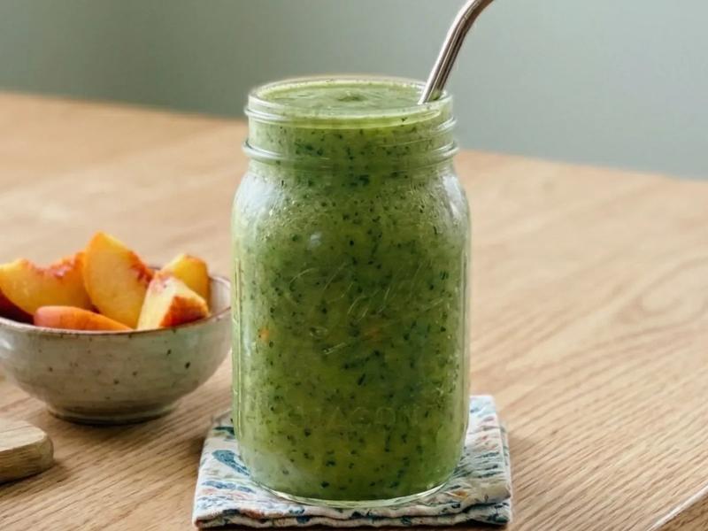 Peach, Coconut, and Grape Smoothie