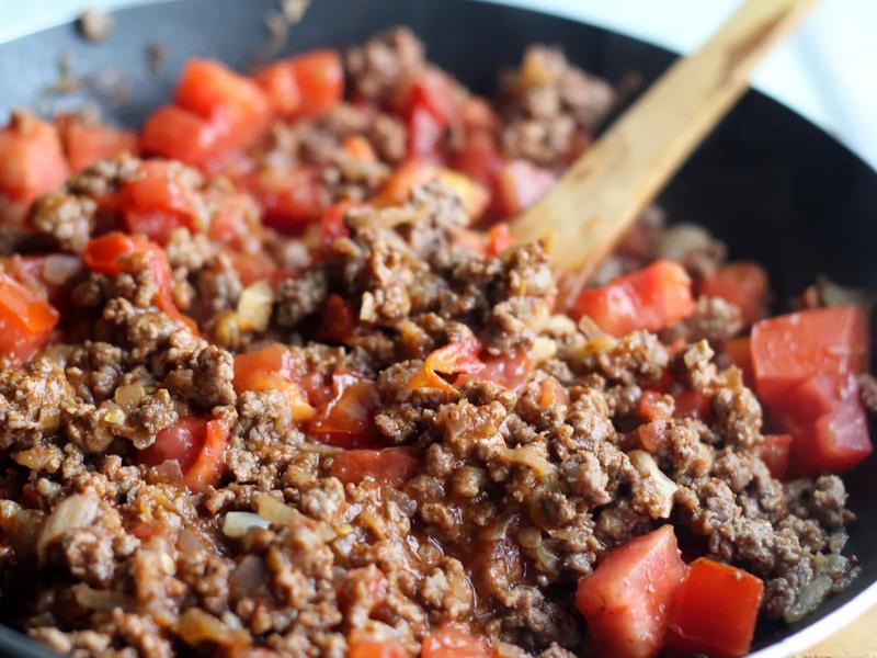 Sautéed Turkey with Tomatoes and Cilantro