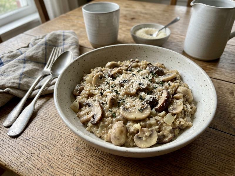 Quinoa Risotto with Mushrooms