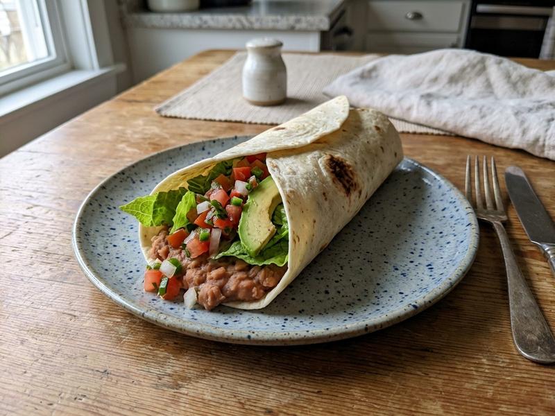 Refried Bean Burrito