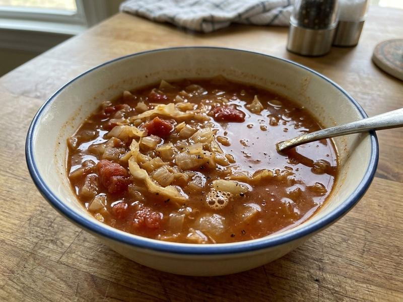 Cabbage And Tomato Soup
