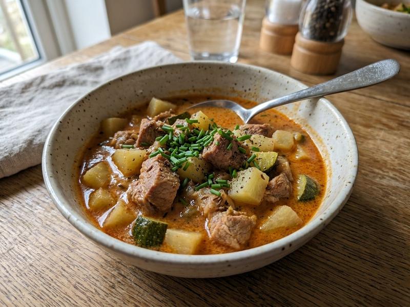 Keto Pork & Kohlrabi Stew