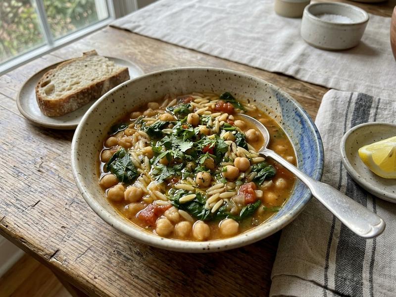 Mediterranean Spinach Chickpea Stew