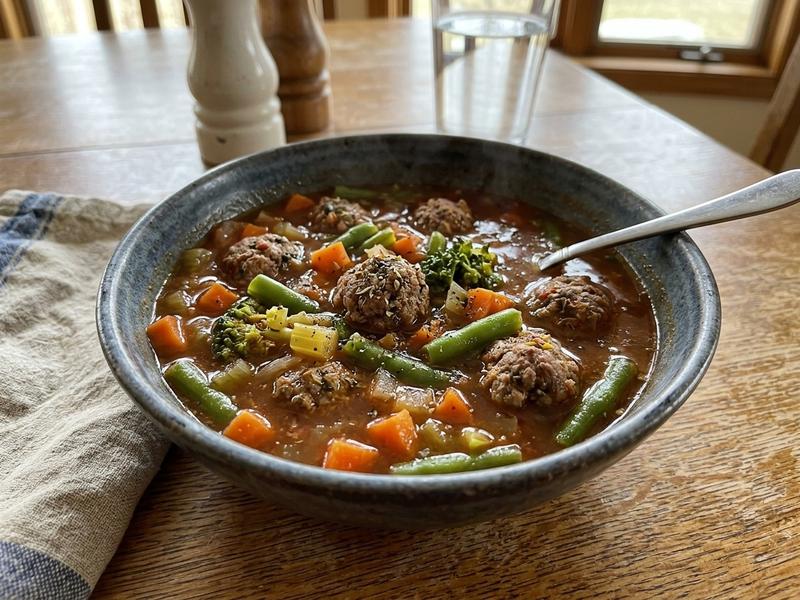Paleo Italian Meatball Soup