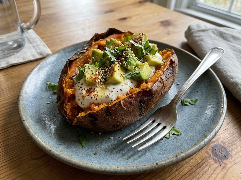 Vegan Stuffed Sweet Potatoes