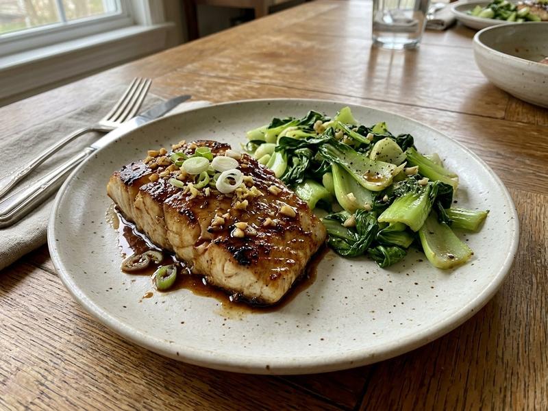 Soy-Glazed Cod and Bok Choy