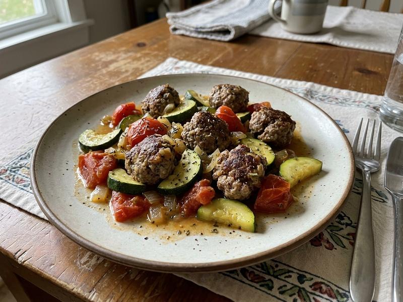 Meatball Zucchini Skillet