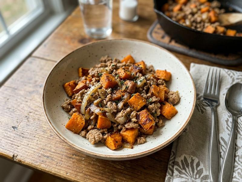 Turkey and Sweet Potato Skillet