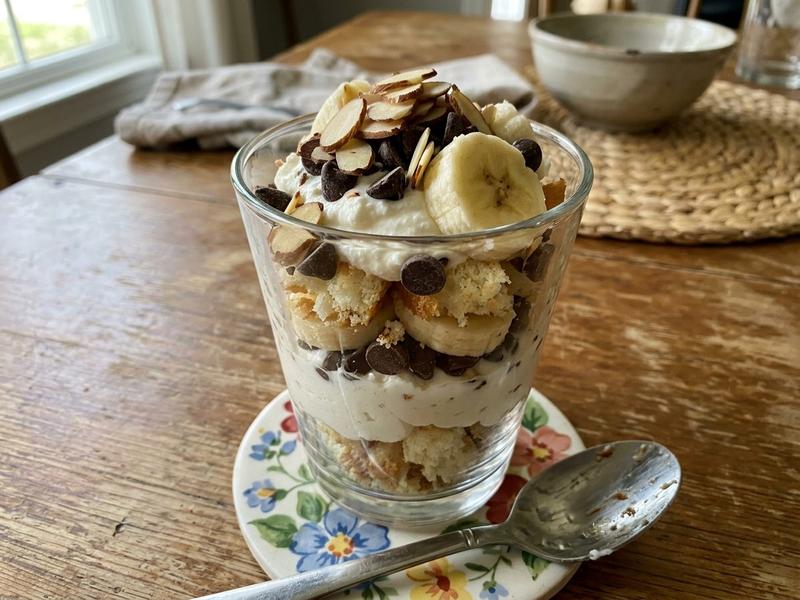 Chocolate, Almond, and Banana Parfaits
