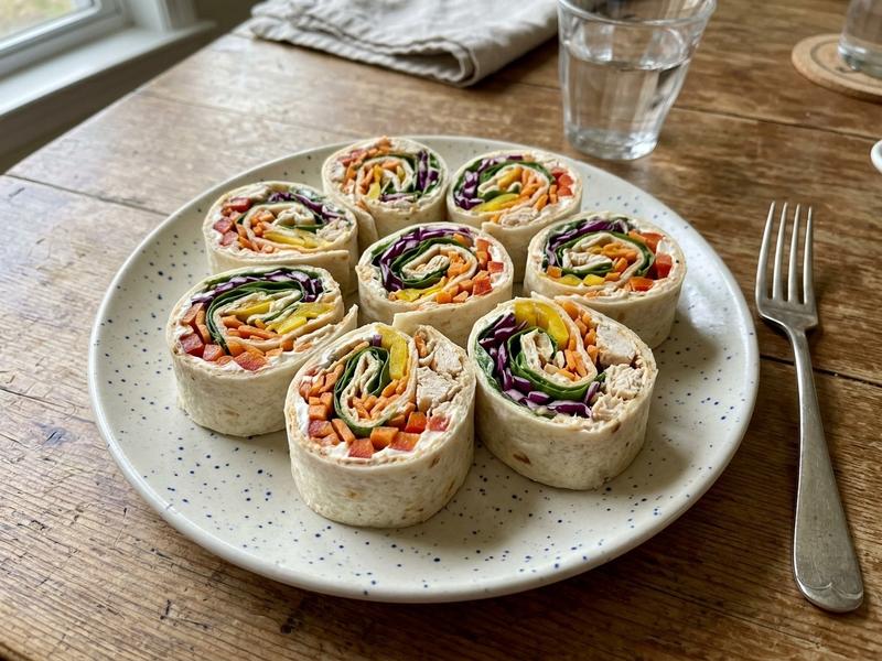 Rainbow Pinwheels