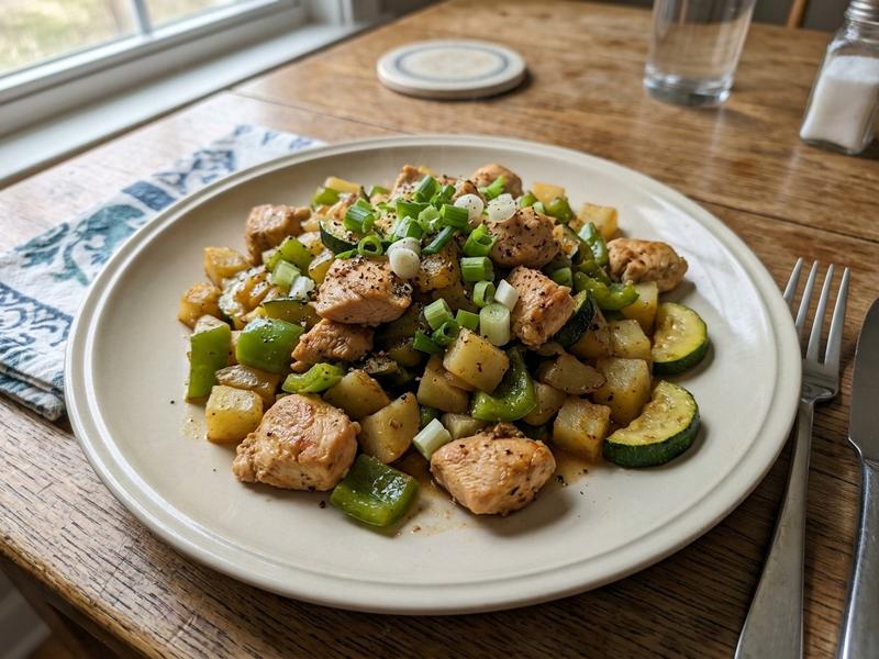 Chicken, Potato, and Veggie Stir-Fry