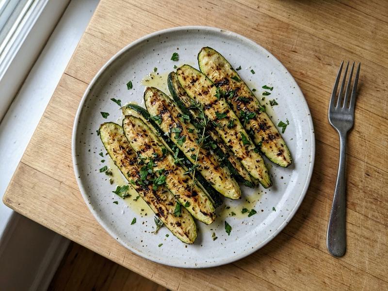 Grilled Zucchini Spears
