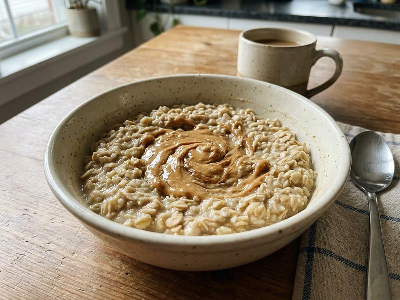 Microwave Peanut Butter Protein Oats