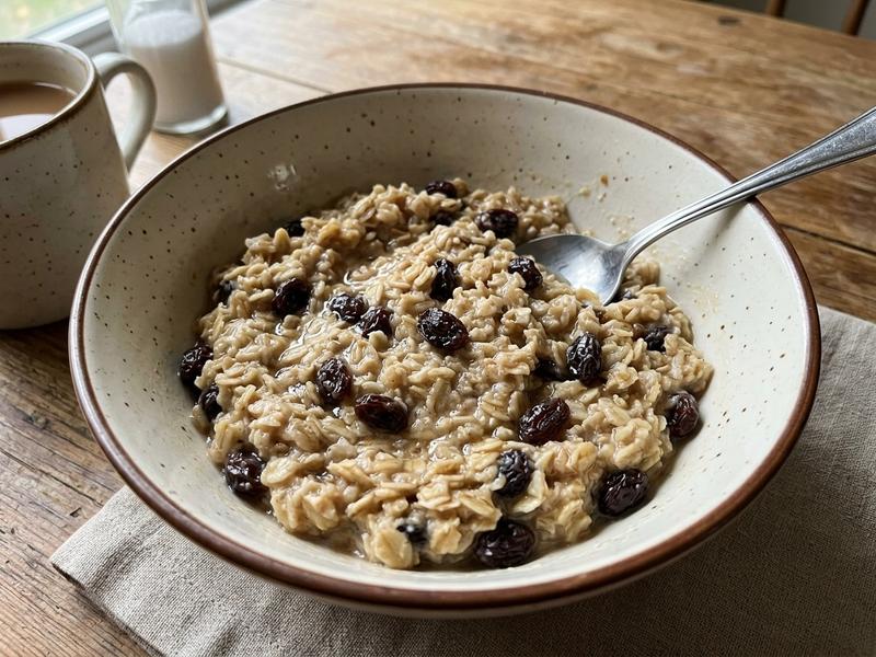 Oatmeal and raisins